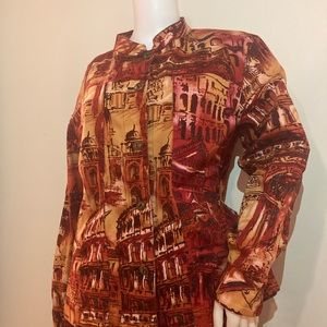 Chicos Mock Collar Blazer